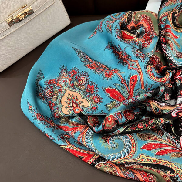 Women's Luxury Design Comfortable Silk Satin Scarf 72x36 Inch - Image 2