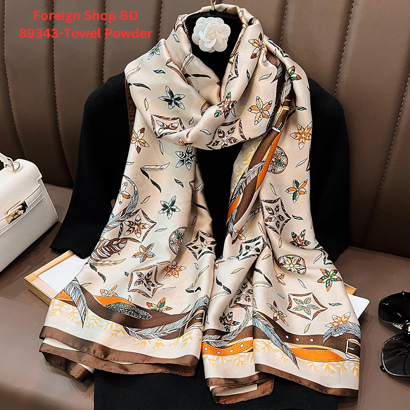 Women’s Luxury Design Comfortable Silk Satin Scarf 72×36 Inch