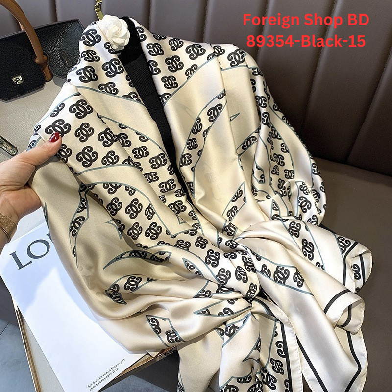 Women’s Luxury Design Comfortable Silk Satin Scarf 72×36 Inch