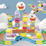 Kids Electric Gear Building Blocks Rail Car Toys