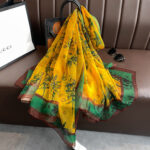 Transparent Thin Silk Long Scarf - Image 5
