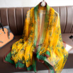 Transparent Thin Silk Long Scarf - Image 4