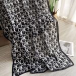 Silk Satin Long Scarf Di Black - Image 2