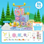 Kids Electric Gear Building Blocks Rail Car Toys - Image 4