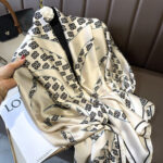 Silk Satin Camellia-white Long Scarf