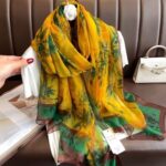 Transparent Thin Silk Long Scarf