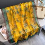 Transparent Thin Silk Long Scarf - Image 3