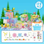Kids Electric Gear Building Blocks Rail Car Toys - Image 6