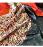 Silk Satin Long Scarf Pelis Orange - Image 4