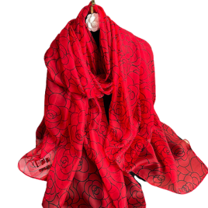 Transparent Silk Scarf