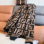 Winter Cashmere Unisex Double-sided Plaid Warm Shawl Color Black Coffee - Image 2