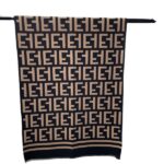 Winter Cashmere Unisex Double-sided Plaid Warm Shawl Color Black Coffee - Image 3
