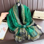 Women's All Dress Matching Elegant Transparent Thin Silk Printing Long Scarf