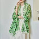 Women's All Dress Matching Elegant Transparent Thin Silk Printing Long Scarf - Image 2