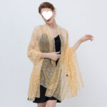 Women's All Dress Matching Beautiful Traditional Design Transparent Silk Printing Long Scarf