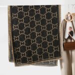 Color Premium Quality Viscose black Long Scarf - Image 2