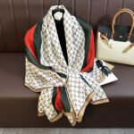 Color Premium Quality Viscose Green Long Scarf