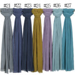Crepe Cotton Hijab Black - Image 5