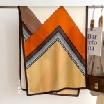 Color Premium Quality Viscose orange coffee Long Scarf - Image 2