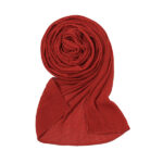 Crepe Cotton Hijab rust red