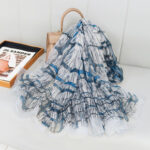 Women's All Dress Matching Elegant Transparent Thin Silk Printing Long Scarf - Image 2