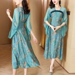 Picture Color Soft Silk Skirt Women's Dress Elegant & Classy Look