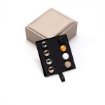 Gift Box Magnetic Scarf Hijab Pin Round 8 Pair/Pcs