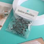 No Snag U Shaped Hijab Pin 12 pcs Set Gun Black colors