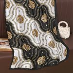 Silk Satin Black Long Scarf