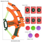 Baby Toy Indoor Outdoor Shooting Toy Target EVA Sponge Ball Bucket orange