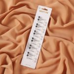 No Snag U Shaped Hijab Pin Pearl 12 pcs Set Black and white