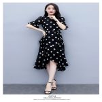 Tight Waist Women's Dress Jersey Elegant & Classy Look Black - Image 2