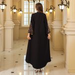 Women's Dress Arabian Clothing Abaya Luxury Rope Embroidered Long-Sleeved Loose Robe - Image 7