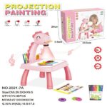 Baby Toy Projection Drawing Table, Light Writing Drawing Board Pink Big