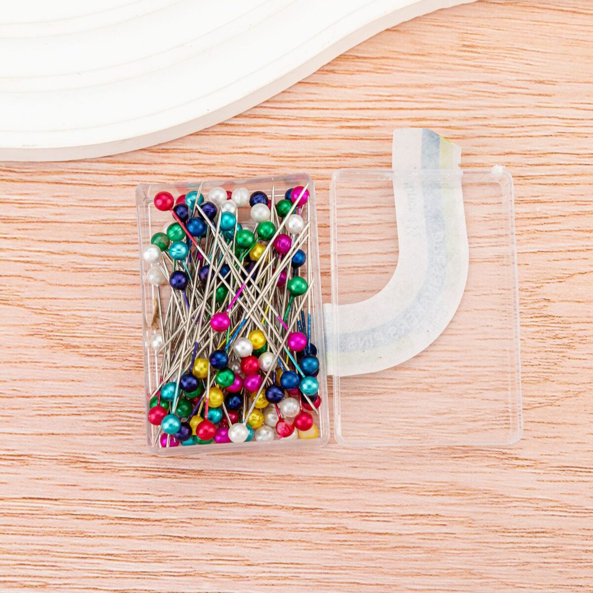 O1CN01UDRWLv2GtUcKVft3b_!!2215837639073-0-cib Stainless Steel 40mm Pearlescent Needle Safety Hijab Pins 100 Pieces/Box Multi - Image 1