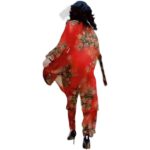 Silk Printed Two-piece Set Women's Dress Slimming Elegant - Image 2