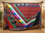Premium Quality Cotton Red mandala Long Scarf - Image 2