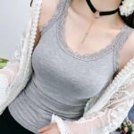 Camisole Women's Inner Sleeveless Gray Made in China