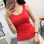 Camisole Women's Inner Sleeveless Red Made in China