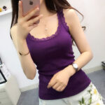 Camisole Women's Inner Sleeveless Purple Made in China