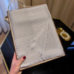 Women's Tencel Cotton Long Travel Beach Scarf gray - Image 2
