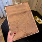 Women's Tencel Cotton Long Travel Beach Scarf Lite coffee - Image 2