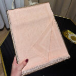 Women's Tencel Cotton Long Travel Beach Scarf pink - Image 2